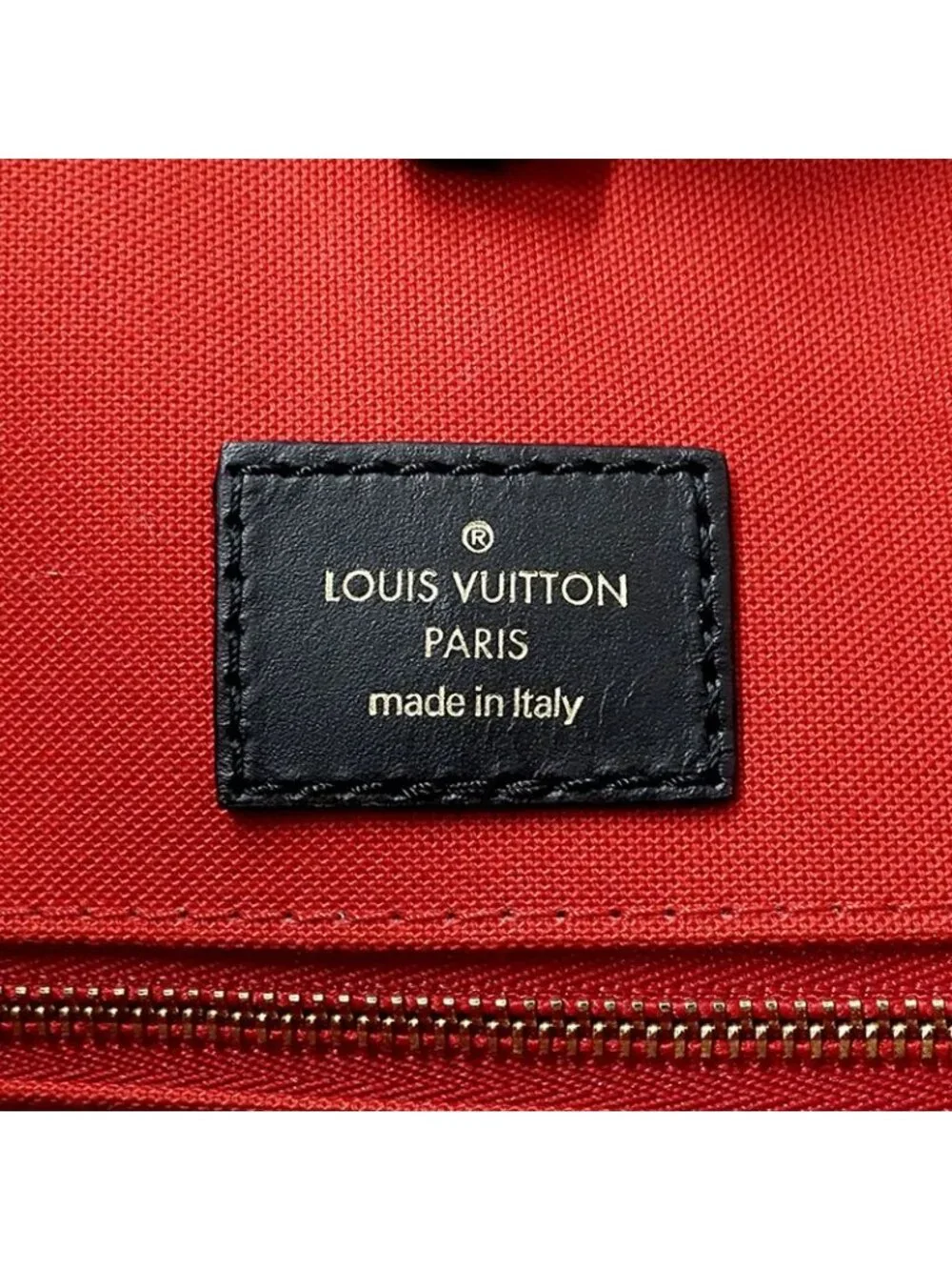 Louis Vuitton Monogram Giant Reverse Tote Shoulder Bag 2-Way On The Go MM Brown